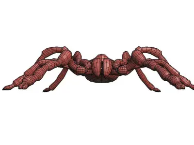 Tarantula low poly spider 3D model