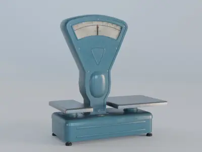 Soviet Scales Low-poly 3D model