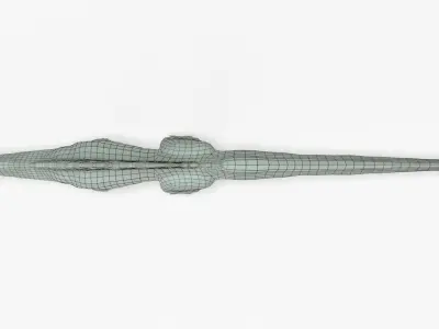 Spinosaurus Rigged Basemesh Low-poly 3D model
