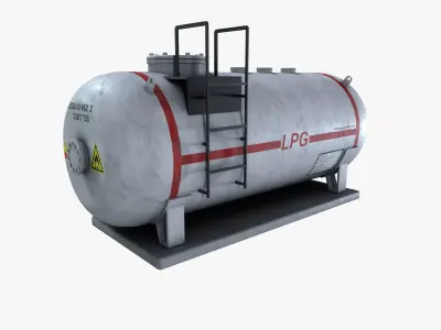 LPG Gas Tank 3D model