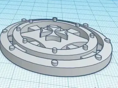 shield star wars wheel Free 3D model