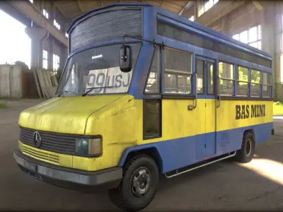 Bas Mini v02 Low-poly 3D model