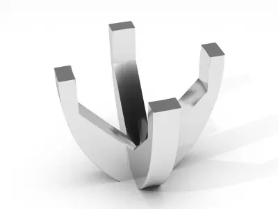 A package of solitaire ring heads engagement 4 prong printable 3D print model