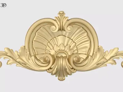 Shell With Acanthus Onlay 3D print model