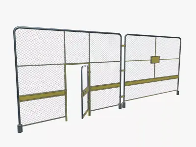 Metal Fence 3D model buy