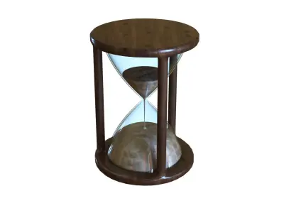 Hour Glass Low-poly 3D model
