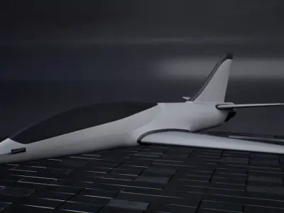 Interceptor UAV Fighter 3D model