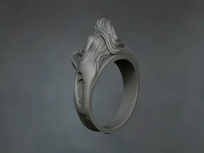 Antique Art Nouveau Ring  3D print model