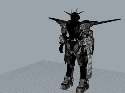 Gundam model robot 3D model