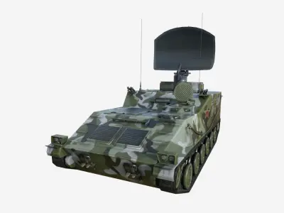 Iron Dove Jammer PGZ-95 MCP Tank Free low-poly 3D model