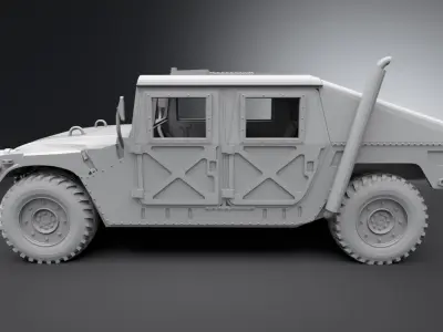 HMMWV scale model 3D print model
