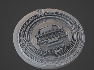 Car Pendant Medallion 3D print model
