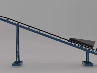 CONVEYOR BELT 3D model 7