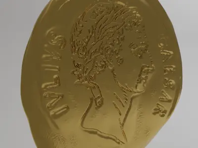 antique coin 3D model