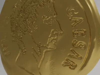 antique coin 3D model