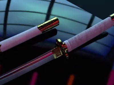 Greed Katana Low-poly 3D model