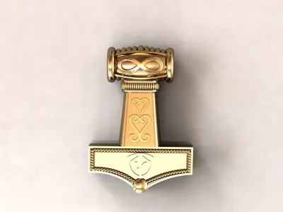 THOR Hammer Pendant 3D print model