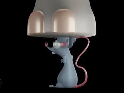 Mouse lamp 3D model