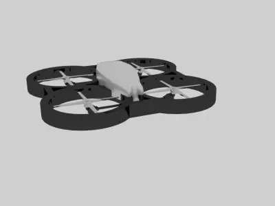 Drone Metal  Low-poly 3D model