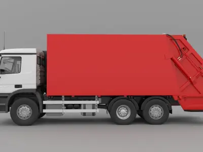Mercedes-Benz Actros 2532 Garbage truck 3D model