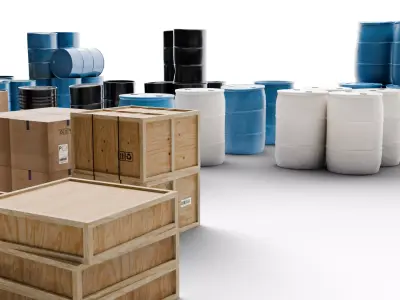 Box and Cargo Pack Low-poly 3D model