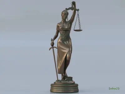 Statue Themis 3D print model