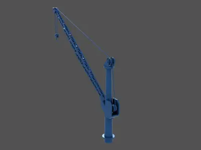 WW2 Littorio Class stern crane - Commercial license 1-200 scale 3D print model