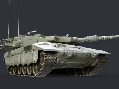 Merkava MK3 Low-poly 3D model