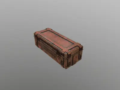 Military Weapon Crate PBR Assets Low-poly 3D model