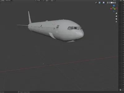 BOEING 777X 3d model 3D model