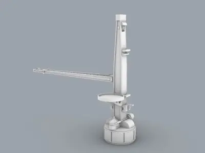Ship Deck Crane Low-poly 3D model