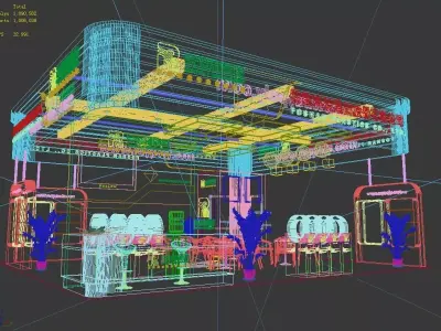 Exhibition - Area - 9X8-3DMAX2009-0111 3D model