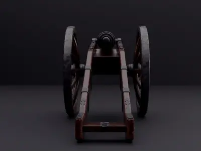 realistic cannon 3D model