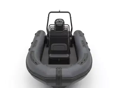 3D Tender Patrol 650 Inflatable Boat Low-poly 3D model