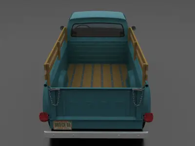 F-Series F-250 Flareside Pickup 1966 Low-poly 3D model