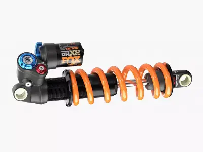 FOX DHX2 coil shock Low-poly 3D model