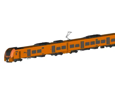 electric train 3D model purchase