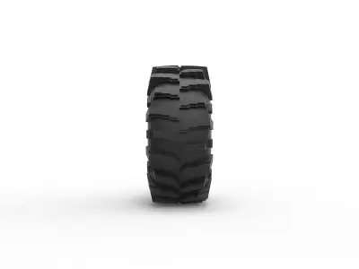 Offroad tire 25 Scale 1 to 10 3D print model