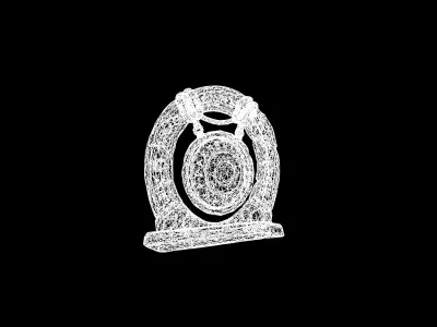 Low Poly Stylized Ancient Mossy Gong Low-poly 3D model