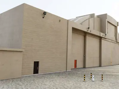 Military AAFB AEF FOL Aircraft Maintenance Hangar 3D model