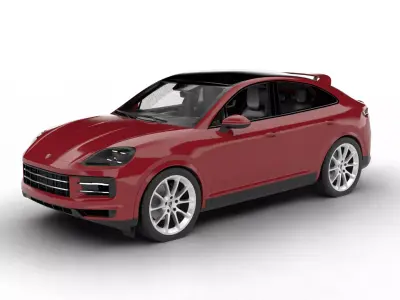 Porsche Cayenne Coupe 2026 3d model 3D model