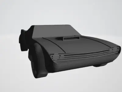 gangster car Free 3D print model