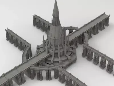  Magician Tower Palace 11  3D model