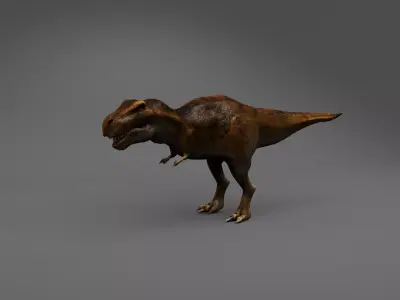 Tyrannosaurus Rex Jurassic Dinosaur Low-poly 3D model