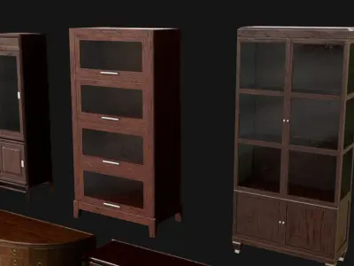 Furniture Pack 06 Low-poly 3D model