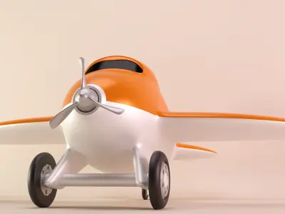 Toy Airplane 3D model shop