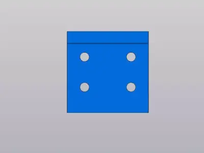 L-Shape Corner Bracket - DIY Mounting Part 3D model