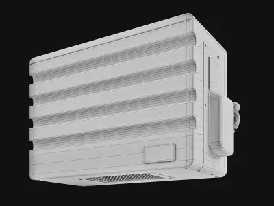 Sci-Fi air conditioner 03 3D model