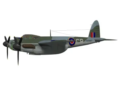 de Havilland DH98 Mosquito MkIV 3D model