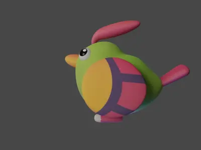Bird Game Model 10 Low-poly 3D model